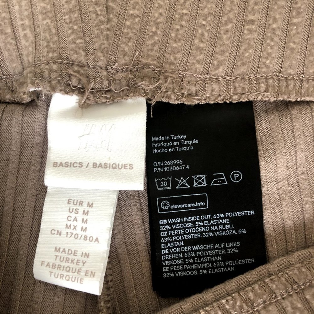 Flare Leg Ribbed Pants Size M - Picture 2 of 3